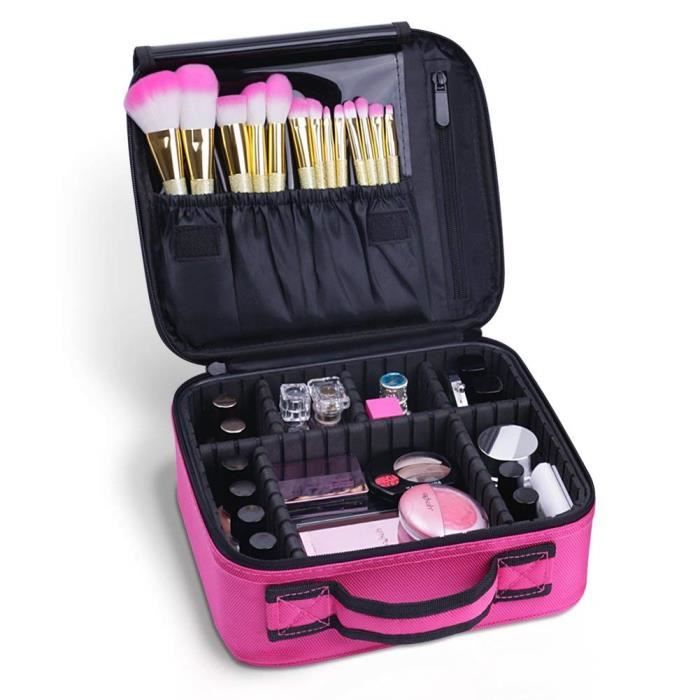 Filles Trousse De Toilette Outils De Rangement Cosm/étique Train Case Portable Voyage Maquillage Sac Angleterre Drapeau Symbole