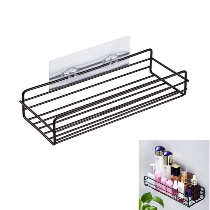 Étagère De Douche Sans Perçage - Lot De 3 Organisateurs Muraux - Transparent, Capacité 5 Kg