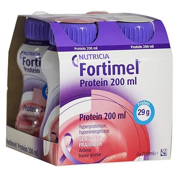 Fortimel Protein Sensation Fraîcheur Fraise Givrée 4 x 200ml