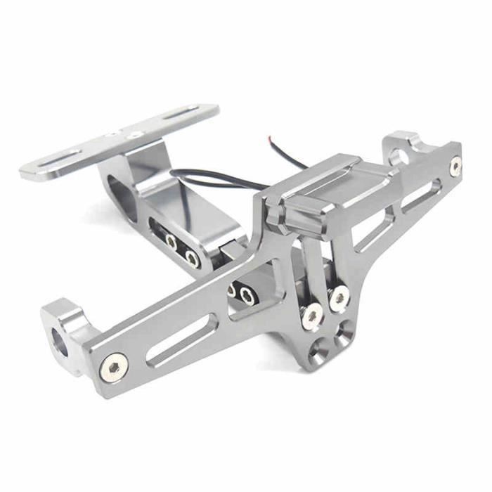 Titane Avec Logo - Nouveau!! Support De Cadre De Plaque D'immatriculation Arrière Pour Moto, Cnc