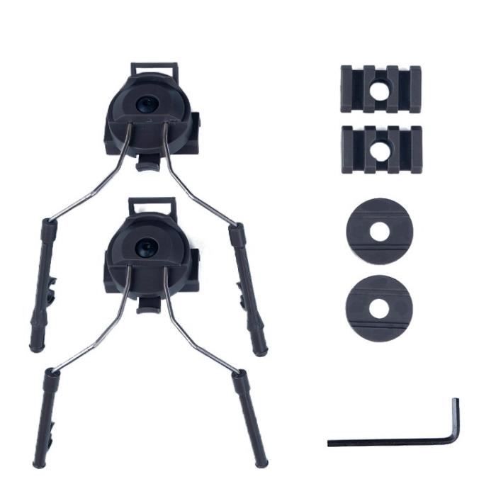 4 supports pour casque sans perçage - Fixation universelle à crochet