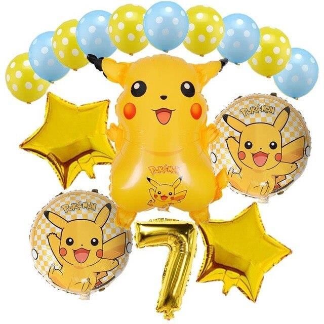 Des ballons - Décorations Thème Anniversaire Pokemon Pikachu, Bannière De  Joyeux Anniversaire, Drapeaux Suspe - Cdiscount Maison