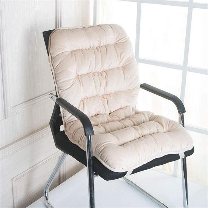 Coussin Chaise Longue Jardin 170x53cm - Coussin Dossier Haut Antidérapant Pour Chaise Relaxation