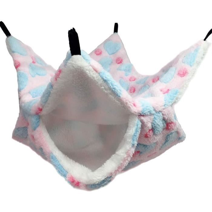 Hamac pour cage - Non spécifié - 34 x 34 cm - Rose - Doublé - Pour rongeurs