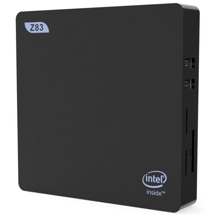 Vente Ordinateur de bureau Beelink Z83V X5-Z8350 Mini PC Windows 10 4 Go + 64 Go Bluetooth 4.0 Noir pas cher Vente Ordinateur de bureau Beelink Z83V X5-Z8350 Mini PC Windows 10 4 Go + 64 Go Bluetooth 4.0 Noir pas cher