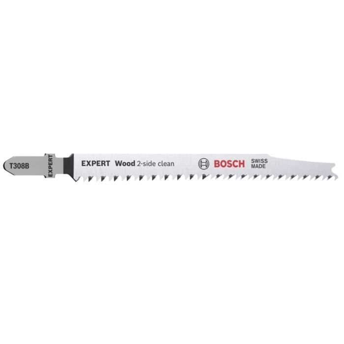 Bosch Professional 25X Lames De Scie Sauteuse Expert Wood 2-Side Clea
