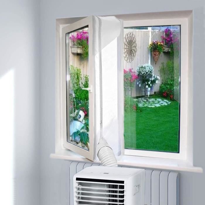 Joint Porte Climatiseur Mobile 90x210cm - Étanchéité Fenêtre Adhésif Puissant Sans Perçage