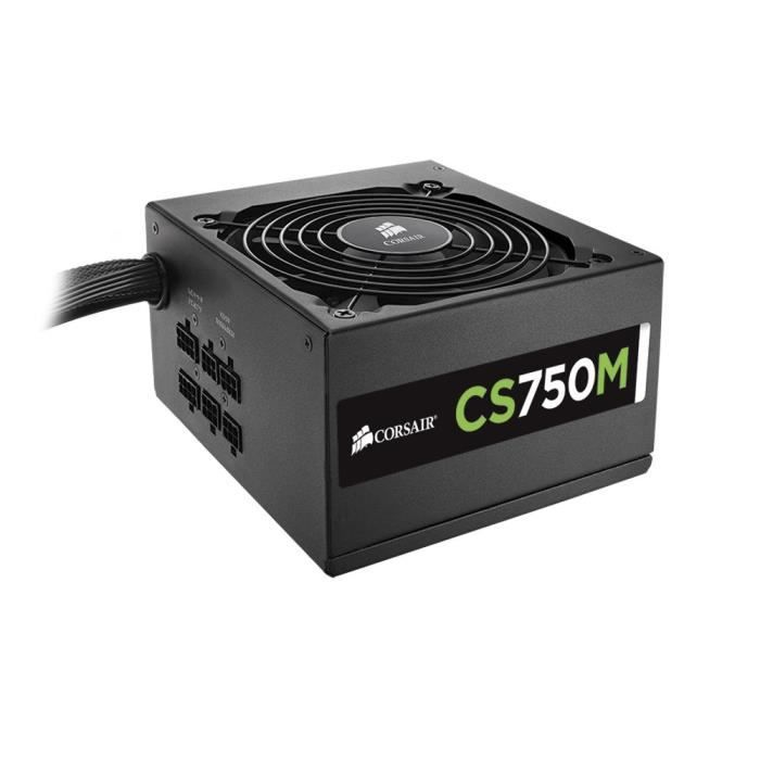 Corsair alimentation PC CS750M 750W - Cdiscount Informatique