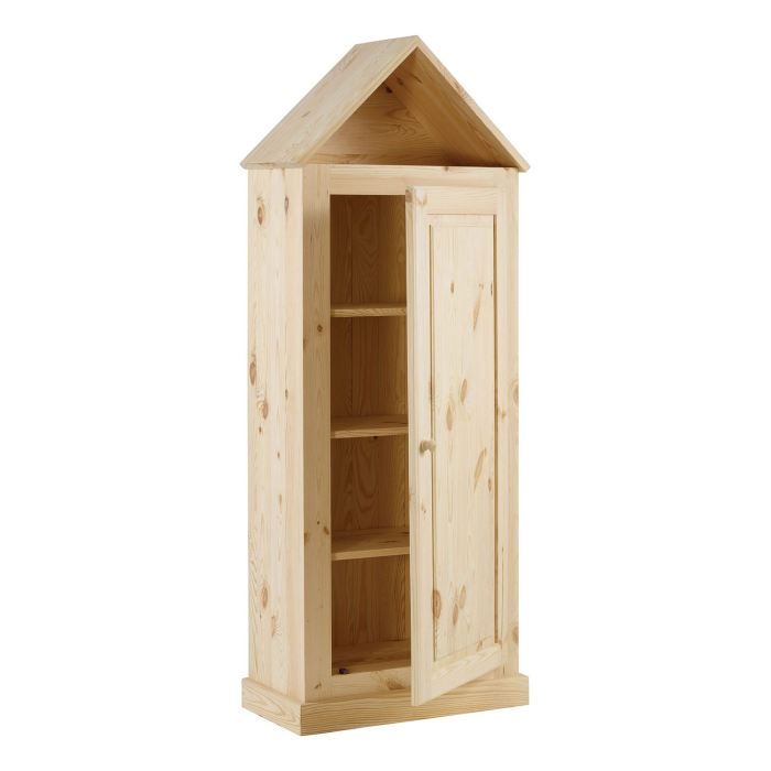 Armoire Maison Pin Massif Brut 1 Porte Matendance Achat Vente