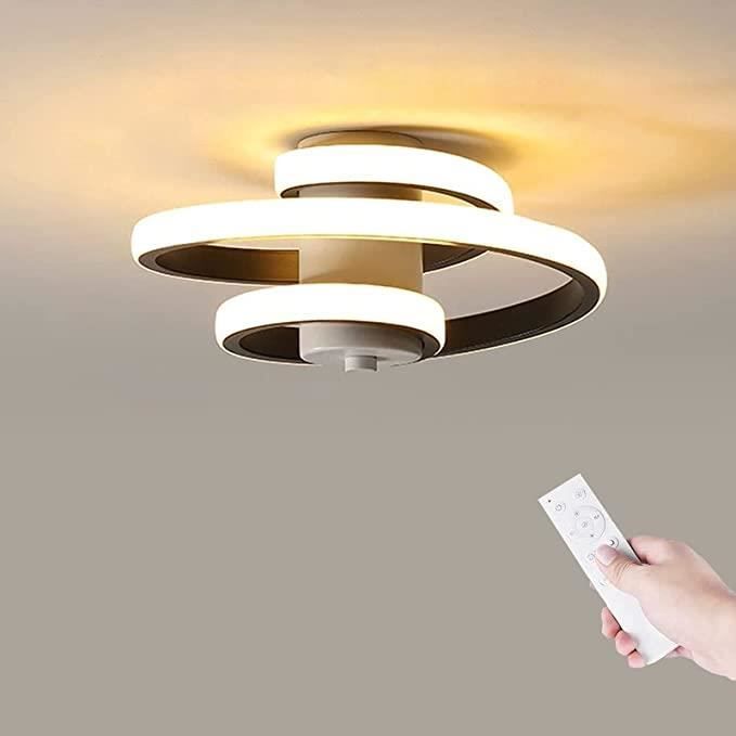 Plafonnier Led Anneaux, Intensité Variable, Dimmable, Télécommande - Plafonnier - Rue du Commerce