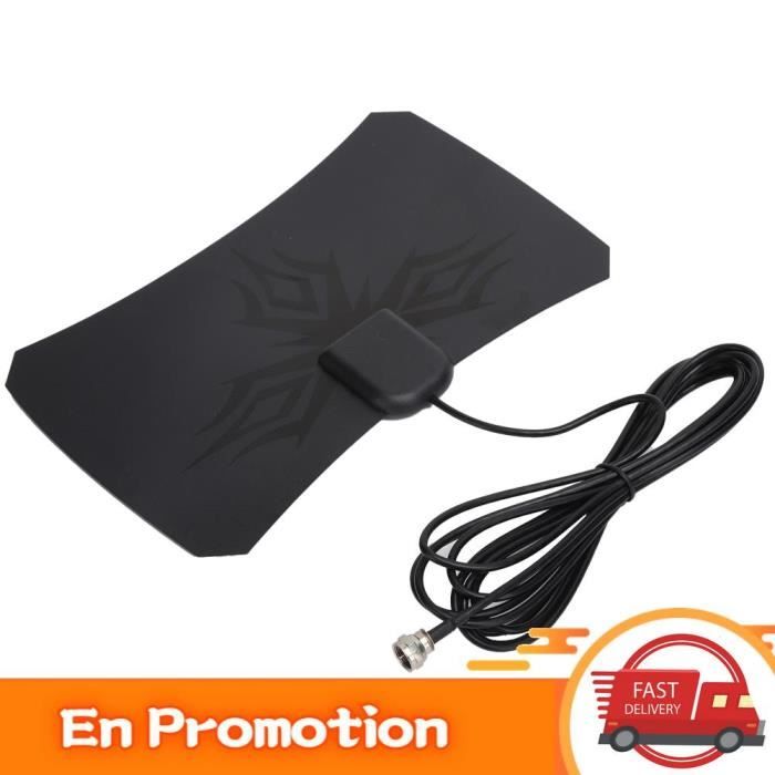 Antenne TV Numérique Intérieure HDTV – Tige Réglable De 1.5m, Connecteur F, Réception Optimale