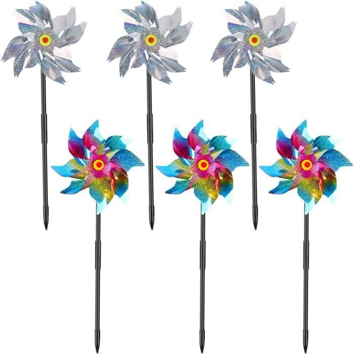 Toyvian – Lot De 3 Moulins à Vent LED Clignotants – Musicaux – Rotatifs – En Plastique Léger – Parfaits Pour Fêtes, Carnavals, Anniversaires