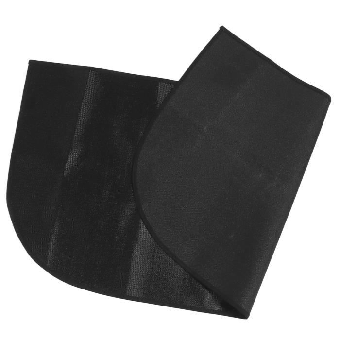 Tapis De Cheminée Ignifuge 120x80 Cm – Protection Sols Ultra-Résistante Jusqu'à 1000°C, Noir