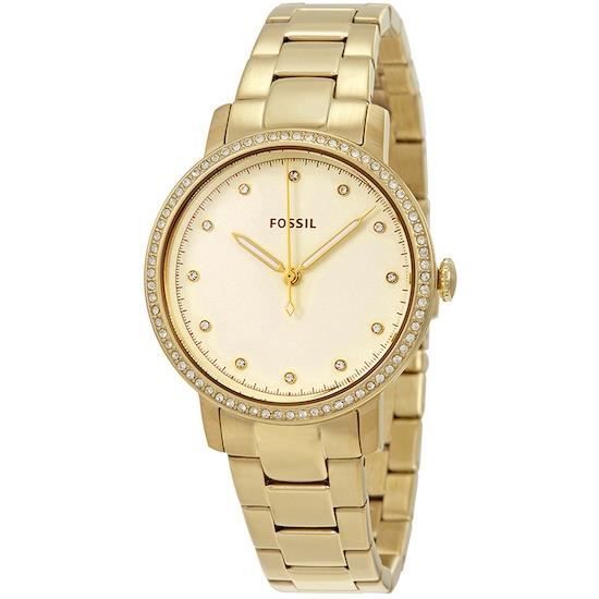 Montre Quartz Femme - FOSSIL - 403486 - Acier inoxydable - Étanchéité 30 m - Analogique