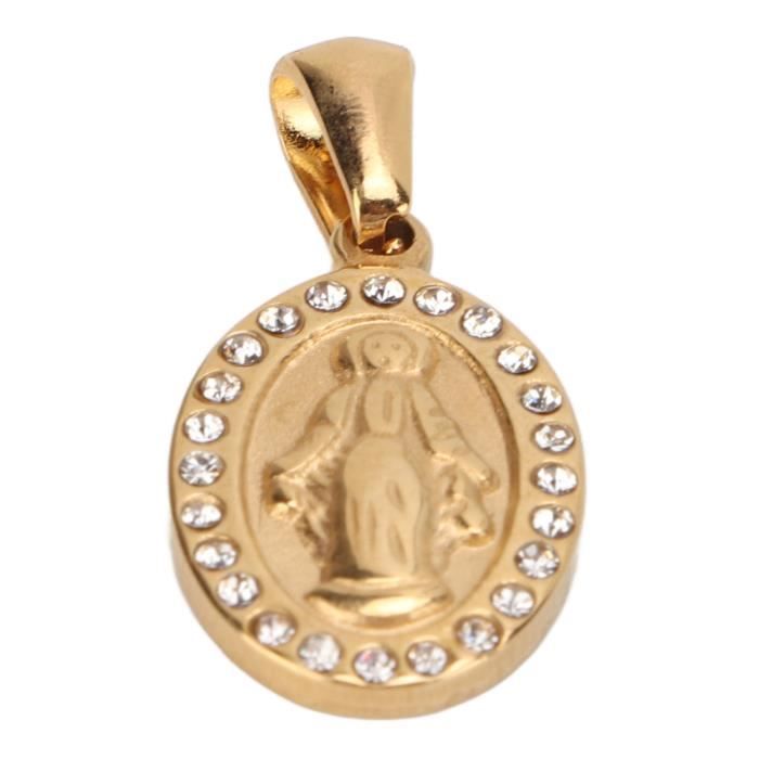 Médaille Ajourée Goutte Vierge Marie en Argent | La Boutique des Chrétiens