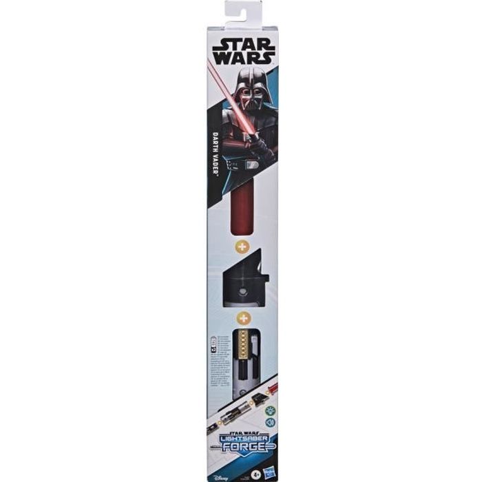 STAR WARS - Lightsaber Forge - Sabre laser de Dark Vador à lame rouge extensible - jouet de déguisement - à partir de 4 ans