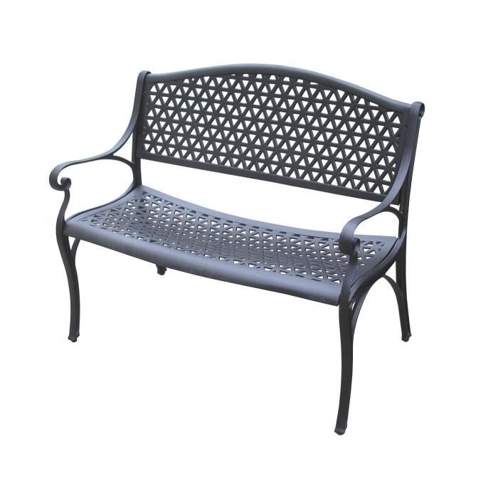 Banc Banquette 2 Places Salon De Jardin Design Contemporain Fonte D Aluminium Florenz Achat Vente Banc D Exterieur Banc Banquette 2 Places Sal Cdiscount