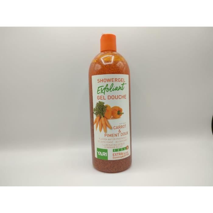 Gel Douche Éclaircissant Et Gommant 1000ml - Au Pamplemousse Doux Et à La Carotte - Neuf