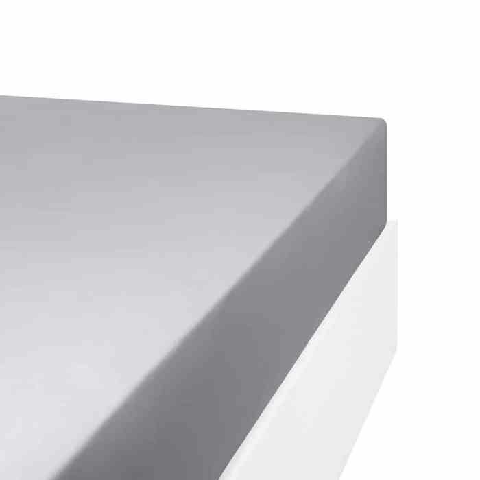Drap housse en mélange 57 fils AISANCE Gris 70x190 Drap housse en mélange 57 fils AISANCE Gris 70x190