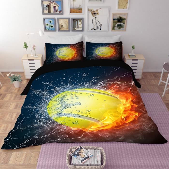 Parure De Lit Serie De Sport Balle De Tennis Creatif 3d Effet 150