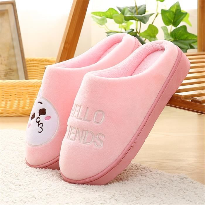 Cartoon Chausson Coton Mignon Nouvelle Chausson Femme Mode Plus De