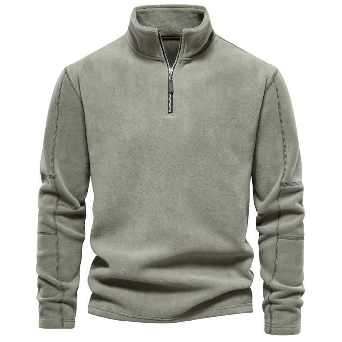 LAOARA Sweat Homme sans Capuche Zippé Sweatshirts Sport Veste Zippée