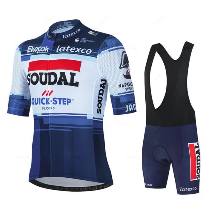 Tenue De Cyclisme Homme été - Maillot + Cuissard Respirant - Lot De 2 Pièces (Short Sleeve)