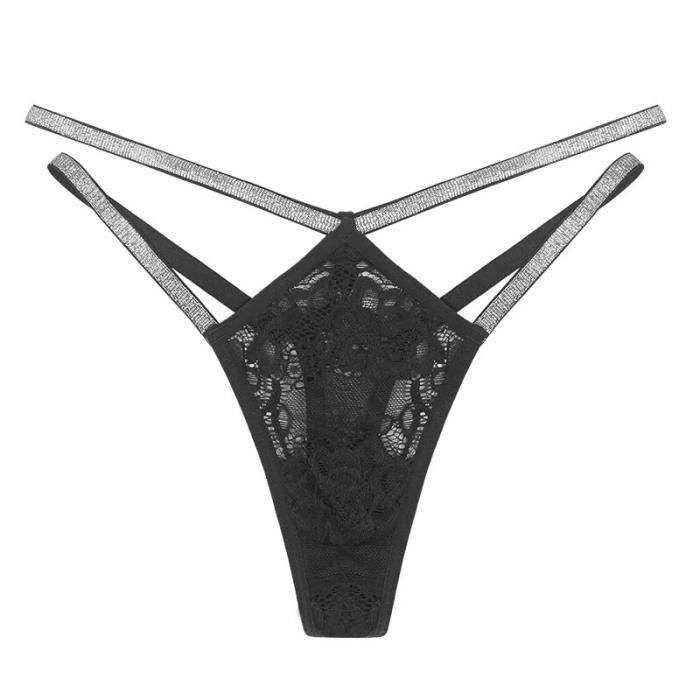 String fendu en dentelle noir Suite Privee | La Redoute