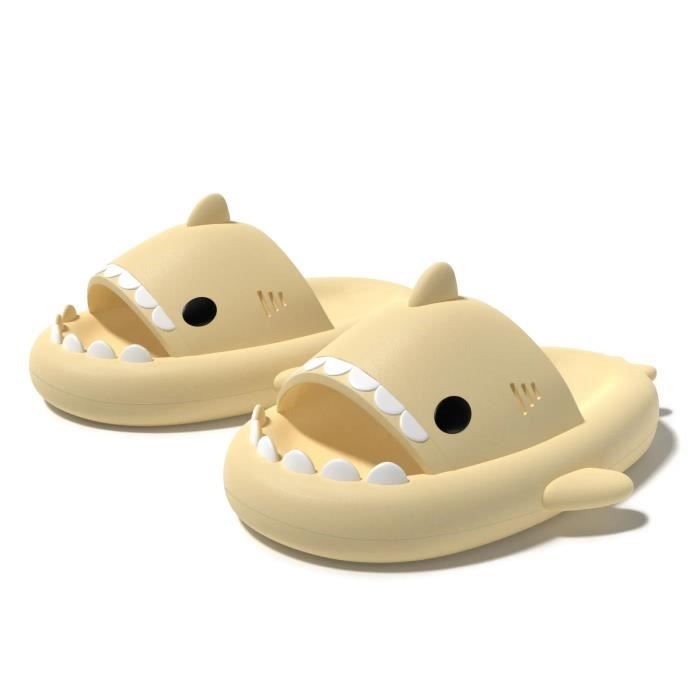 Pantoufles Requin Enfant - Sabots D'été Antidérapants Pour Plage Et Piscine