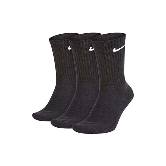 Nike Cushion Crew Paire de 3 chaussettes Homme Blanc/Noir FR