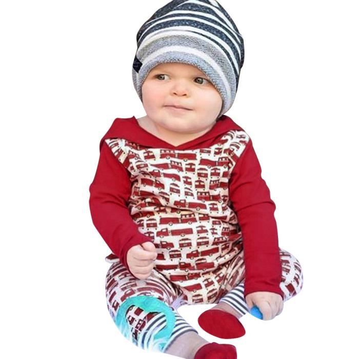 Noel Nouveau Ne Bebe Garcon Fille Voiture Barboteuse Combi Pantalons De Noel Tenues Rouge Rouge Cdiscount Pret A Porter