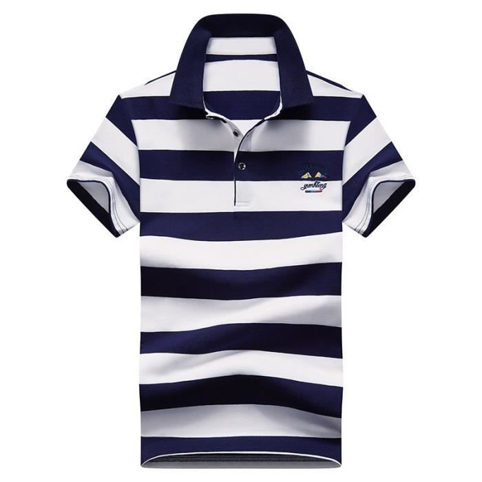 Polo rayé sale homme