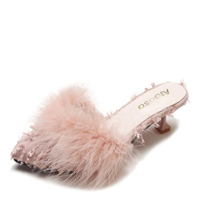 Chaussure avec on sale plume