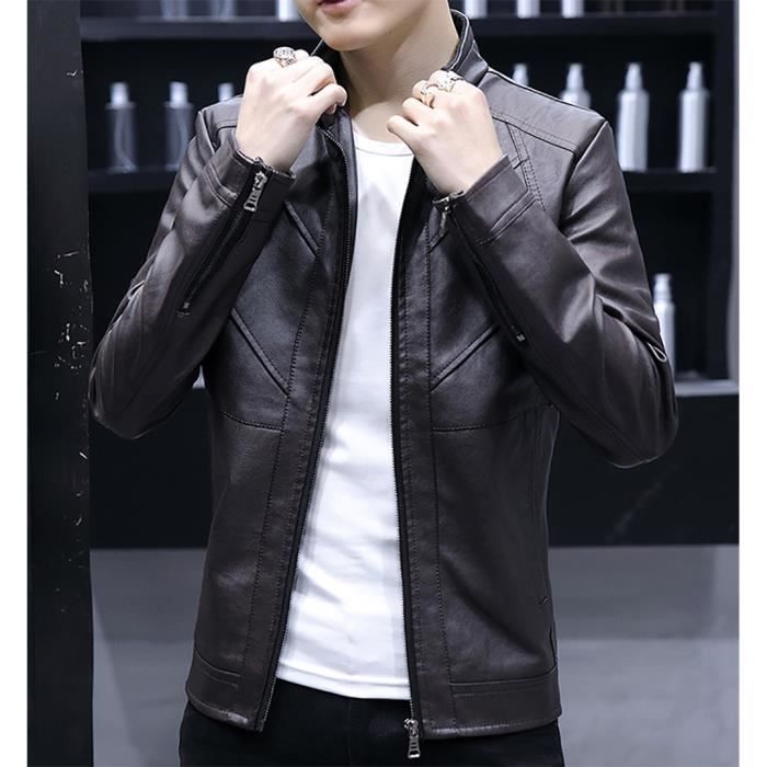 Veste cuir pour discount homme