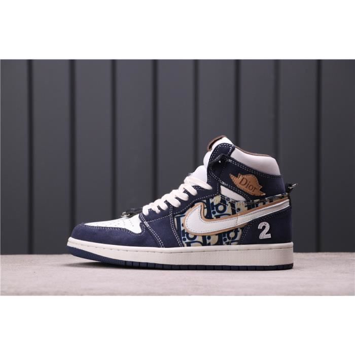 Air Jordan 1 Chaussures de basket montantes Bleu - Cdiscount Chaussures