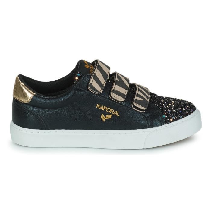 Basket noire top a scratch femme