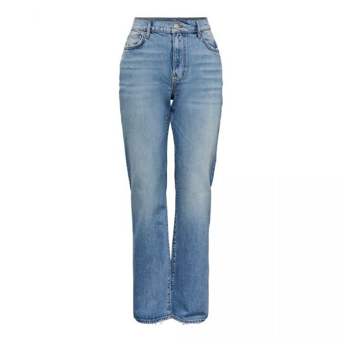 Jean Skinny Femme Taille Haute 170 Bleu Délavé Stretch 5 Poches