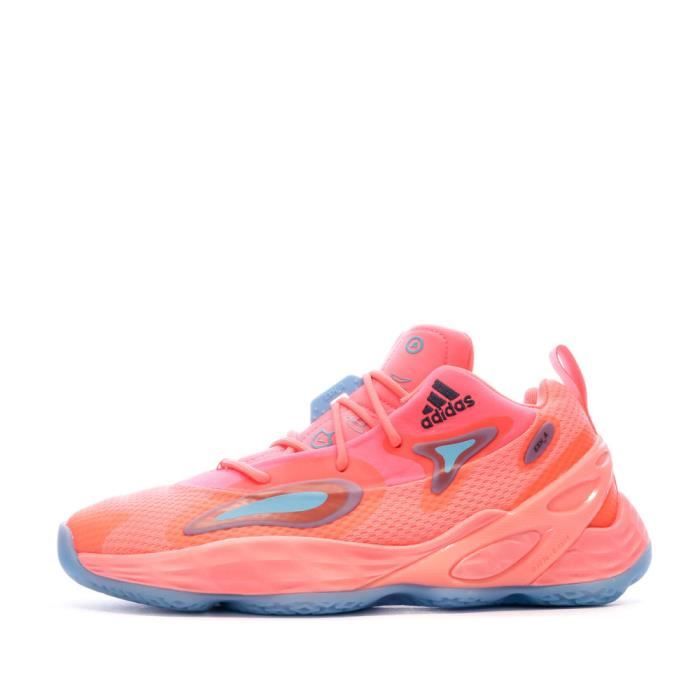 Chaussure de Basketball Orange Fluo Homme Adidas Exhibit Orange Cdiscount Sport