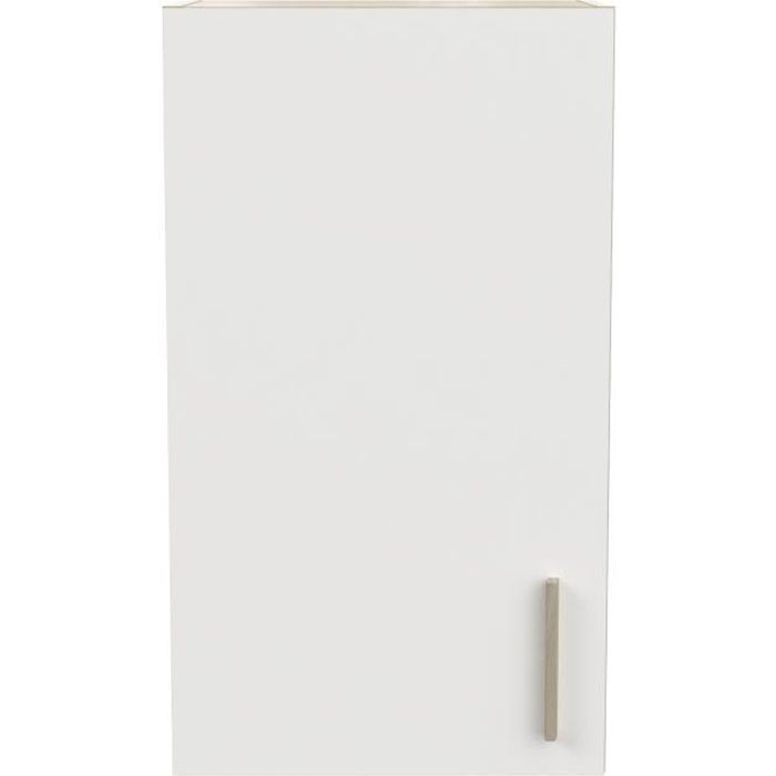 meuble haut de cuisine coloris chêne kronberg, blanc - longueur 40 x hauteur 70 x profondeur 30 cm