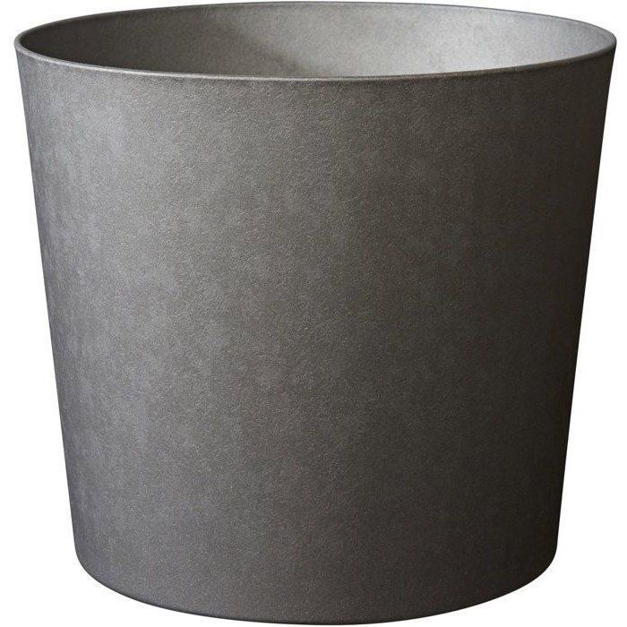 Pot de fleurs Conique Ø 60 cm - EDA - Element - 100 L - Intérieur / Extérieur - Ø 575 x H. 482 cm - Gris Anthracite