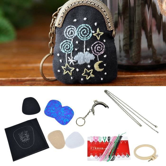 Kit DIY Broderie Panier Poule - Patchwork Débutant, Décoration Et Rangement Ludique
