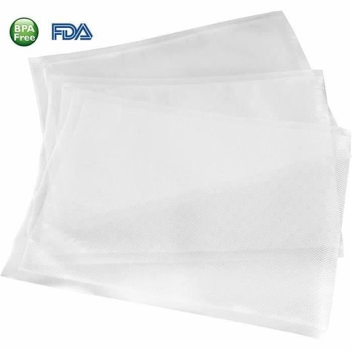 Lot de 100 * Sacs Sous Vide Gaufrés 10 X 15cm pour Machine Mise Sous Vide  Sachet Sous Vide Gaufré Alimentaire Professionnel - Cdiscount Maison