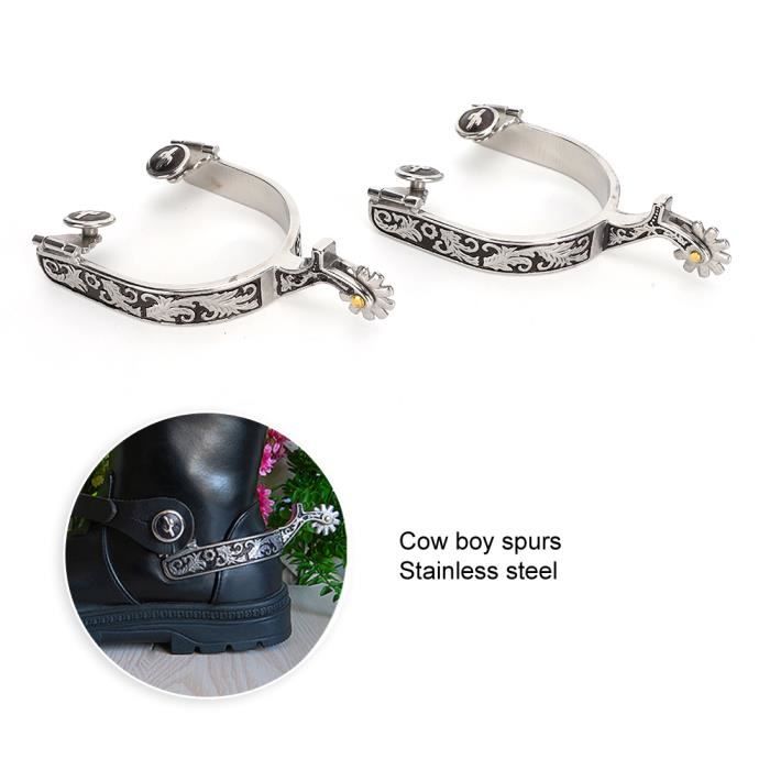 Éperons Cowboy Vintage En Acier à Faible Teneur En Carbone - SURENHAP