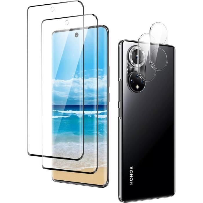 Protection Écran Verre Trempé Pour OnePlus 12 | 2 Films Écran + 2 Films Caméra | Dureté 9H, Anti-Bulles