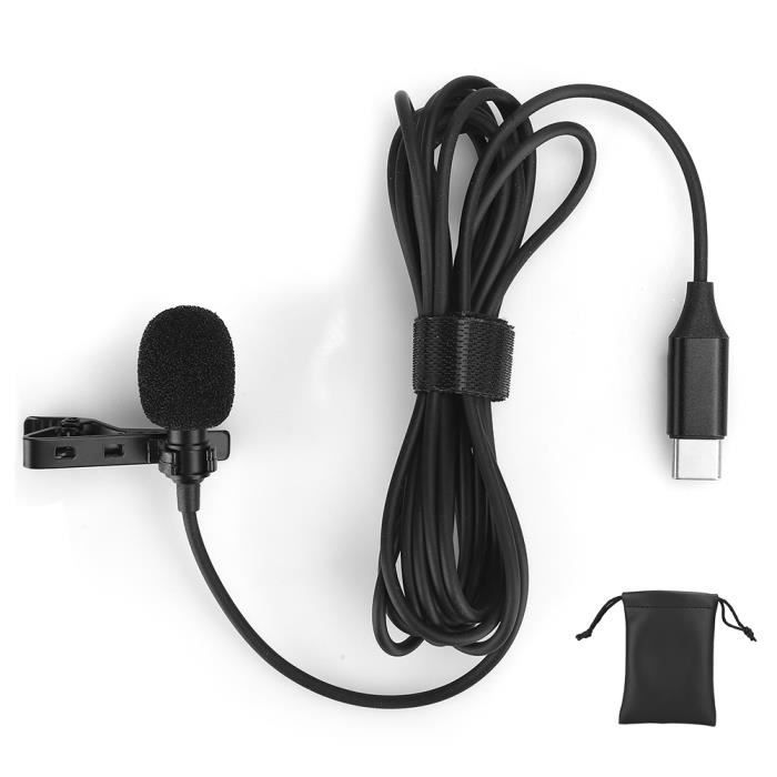 Shipenophy Microphone de type C en direct Microphone Portable d