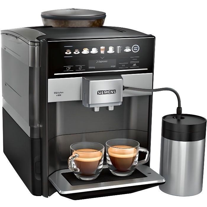 Machine à expresso - Siemens - TE658209RW - 1500W - 19 bars - Mousseur à lait intégré