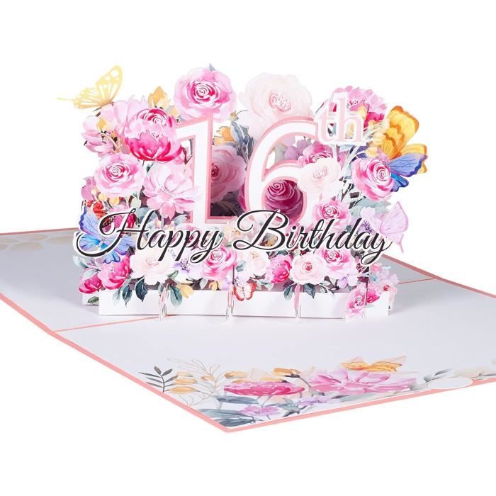 Carte D'anniversaire Musicale Et Lumineuse – Pop-up 3D Avec Enveloppe