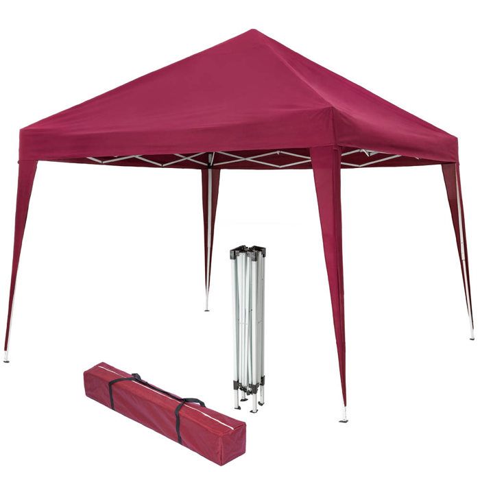 Tectake Tonnelle De Jardin Pliante Autoportante 3 M X 3 M Rouge Sac De Transport Achat Vente Tonnelle Barnum Tonnelle De Jardin 401622 2 Cdiscount