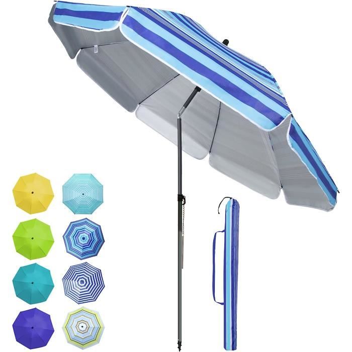 Parasol Hawaïen KOMFOTTEU Ø205 Cm - Paille Simulée Jaune - Pour Jardin, Plage Ou Terrasse