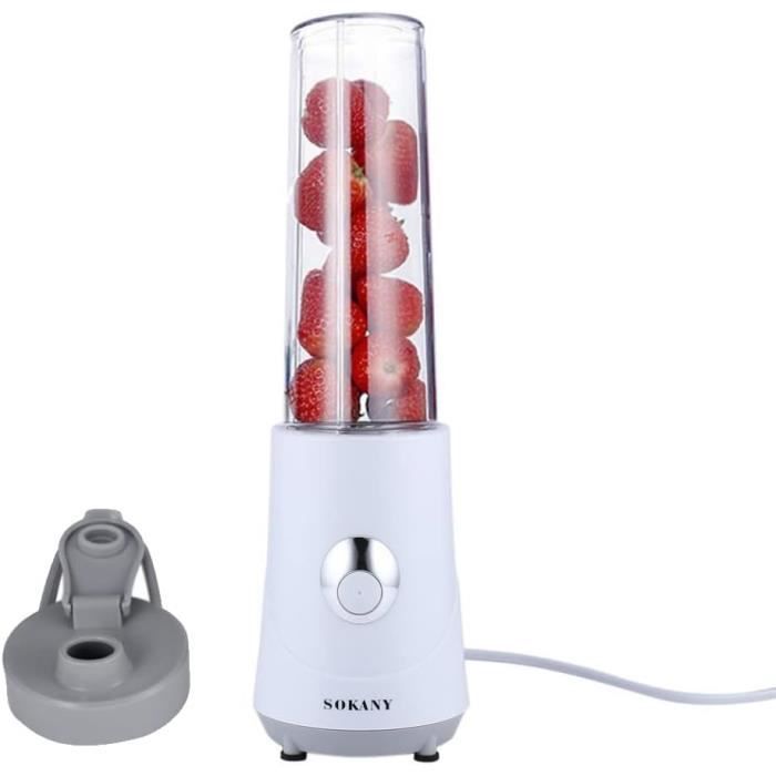 Mixeur Blender Portable Avec 2 Bouteilles 550ml - Sans BPA, 3 Pièces, Idéal Pour Smoothies